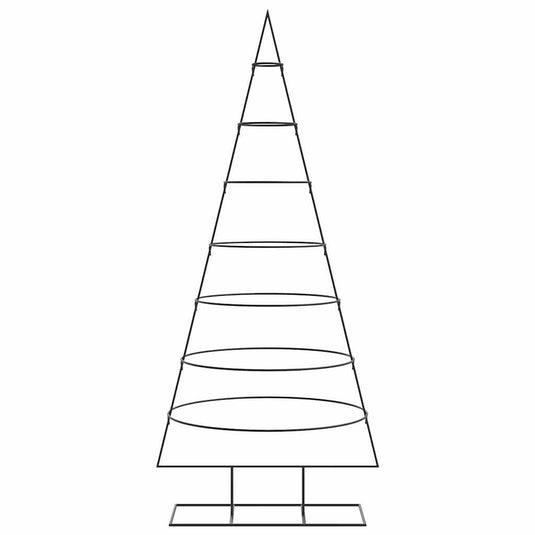 Vidaxl kerstdecoratie kerstboom 180 cm metaal zwart