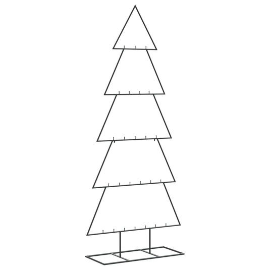 Vidaxl kerstdecoratie kerstboom 150 cm metaal zwart