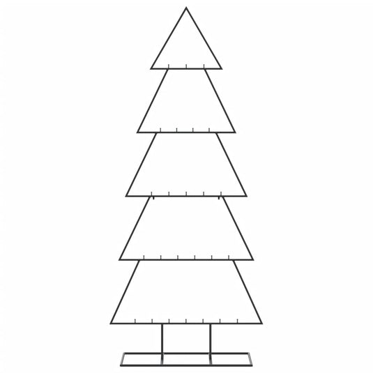 Vidaxl kerstdecoratie kerstboom 150 cm metaal zwart