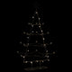 Vidaxl kerstdecoratie kerstboom 140 cm metaal zwart