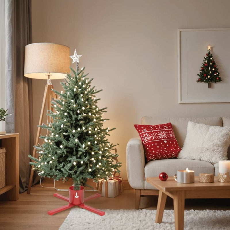 Load image into Gallery viewer, Vidaxl kerstboomstandaard 61x61x15,5 cm rood
