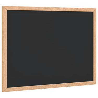 Vidaxl krijtbord met massief grenenhouten frame 40x30 cm zwart