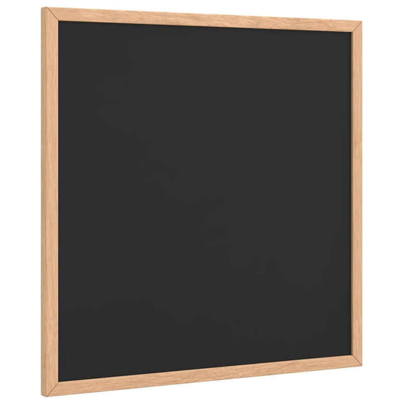 Chargez l'image dans la visionneuse de la galerie, Vidaxl krijtbord met massief grenenhouten lijst 40x40 cm zwart
