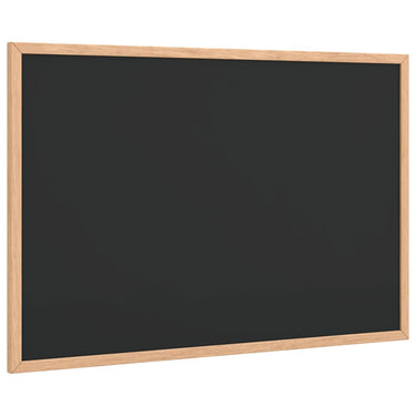 Vidaxl krijtbord met massief grenenhouten frame zwart 60x40 cm