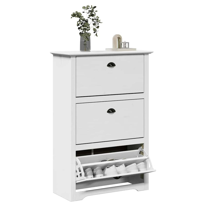 Load image into Gallery viewer, Vidaxl schoenenrek bodo 80x35x118 cm wit
