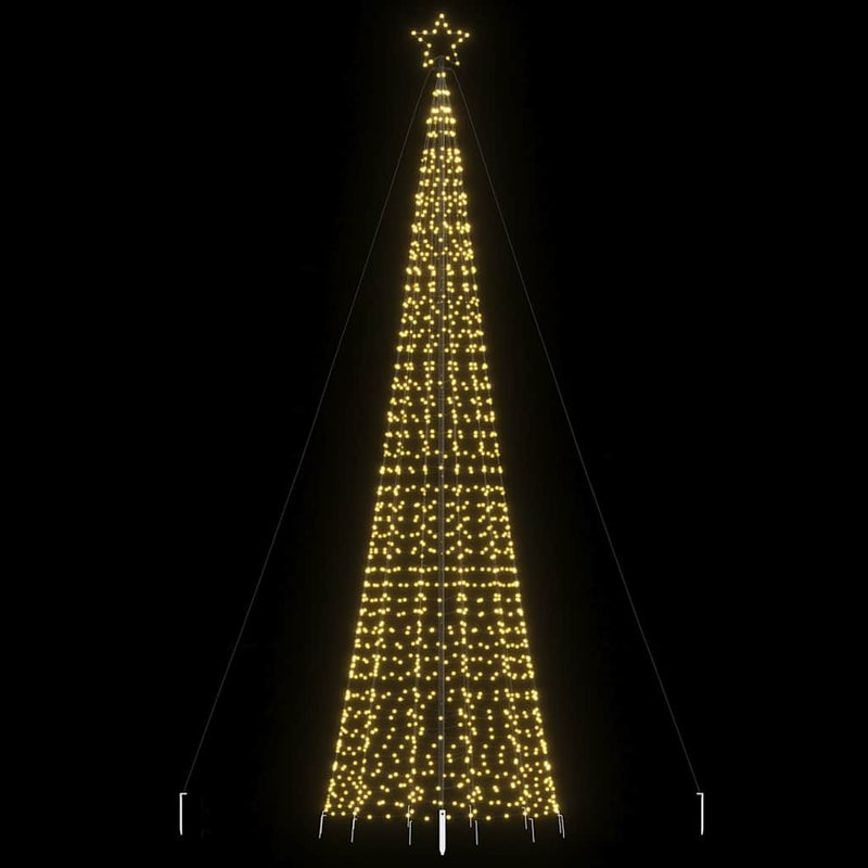Load image into Gallery viewer, Vidaxl led-kerstboom met spikes 1534 leds warm wit 500 cm
