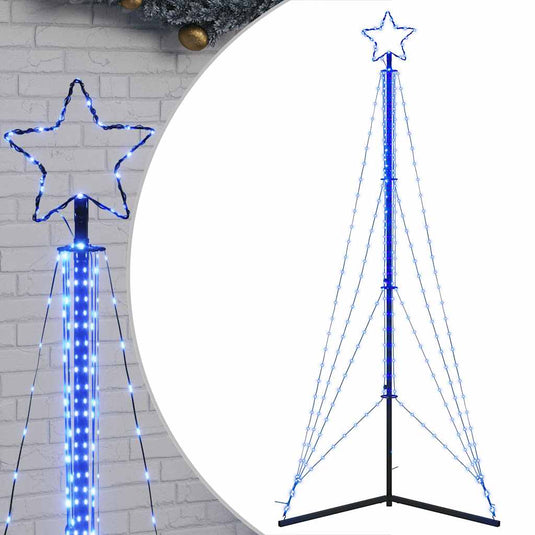 Vidaxl led-kerstboom 483 leds 240 cm blauw