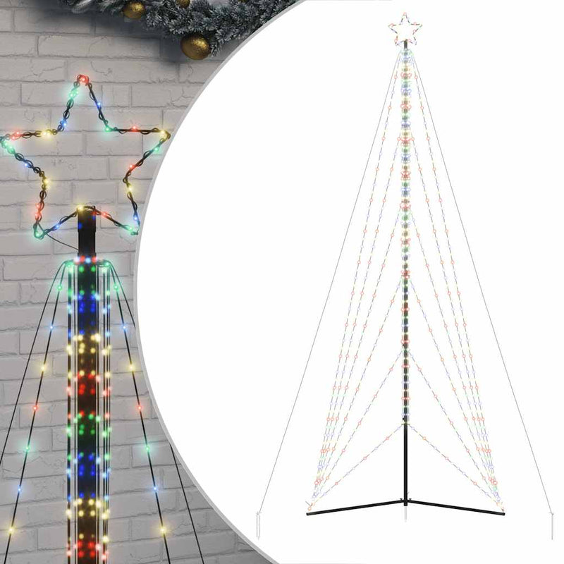 Afbeelding laden in galerijviewer, Vidaxl led-kerstboom 861 leds kleurrijk 478 cm
