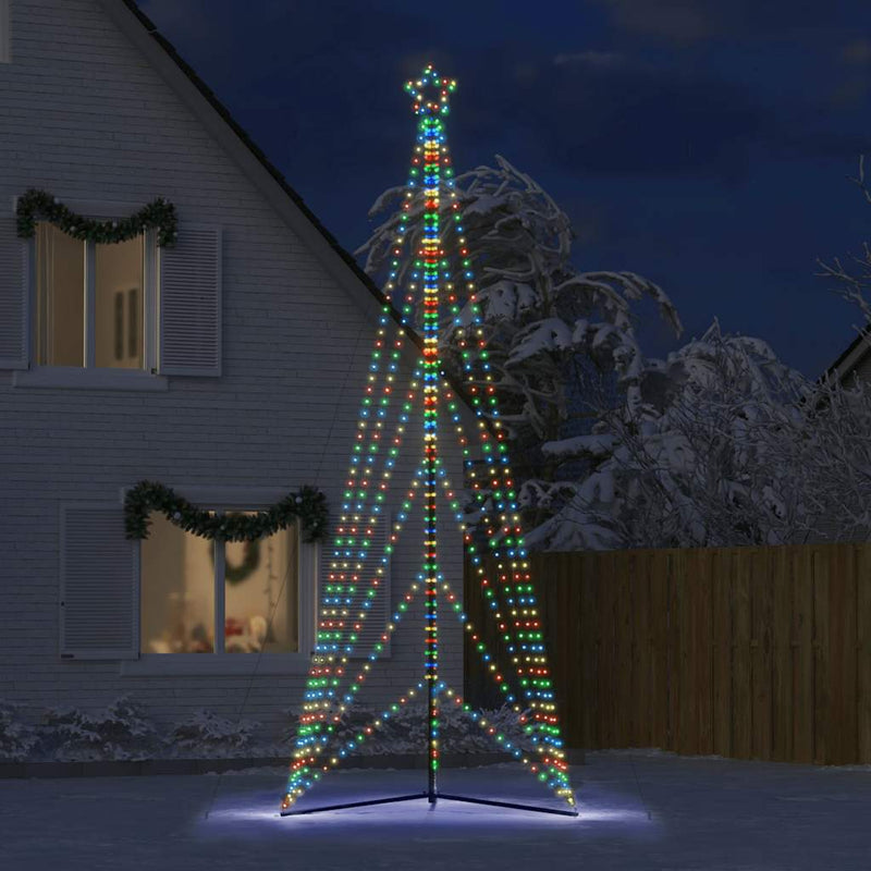 Afbeelding laden in galerijviewer, Vidaxl led-kerstboom 861 leds kleurrijk 478 cm
