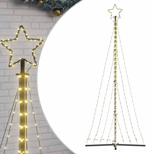 Vidaxl led-kerstboom 447 leds warm wit 250 cm