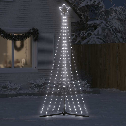 Vidaxl led-kerstboom 447 leds koud wit 250 cm