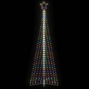 Vidaxl led-kerstboom 495 leds kleurrijk 300,5 cm