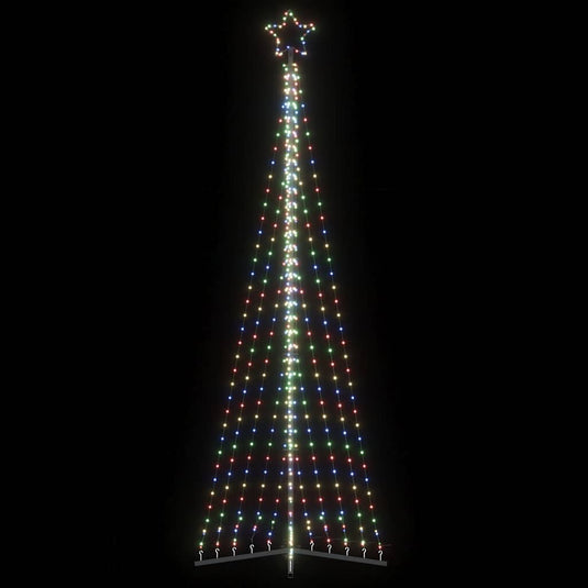 Vidaxl led-kerstboom 495 leds kleurrijk 300,5 cm