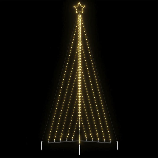 Vidaxl led-kerstboom 570 leds warm wit 399 cm