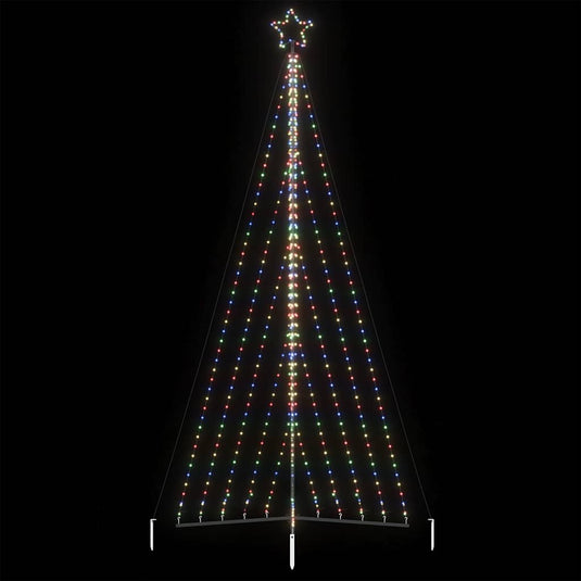 Vidaxl led-kerstboom 570 leds kleurrijk 399 cm