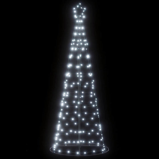 Vidaxl led-kerstboom 200 leds koud wit 180 cm