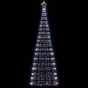 Vidaxl led-kerstboom 550 leds kleurrijk 304 cm