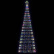 Vidaxl led-kerstboom 550 leds kleurrijk 304 cm