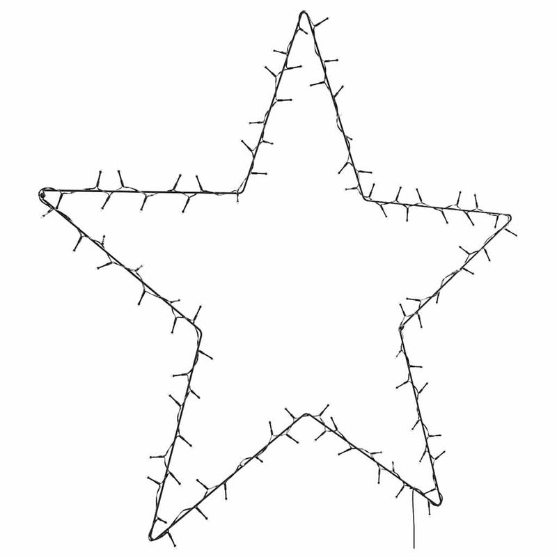 Load image into Gallery viewer, Vidaxl kerstverlichting ster silhouet 115 leds warm wit
