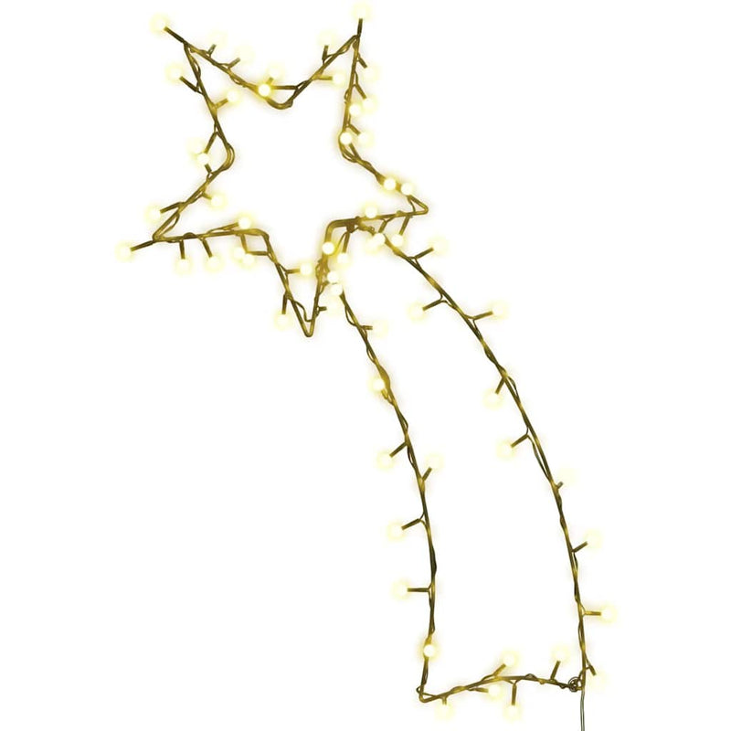 Load image into Gallery viewer, Vidaxl kerstverlichting vallende ster silhouet 80 leds warm wit
