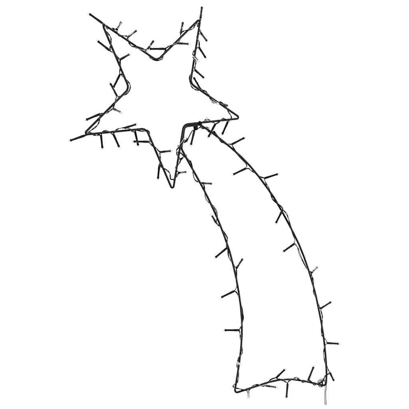 Load image into Gallery viewer, Vidaxl kerstverlichting vallende ster silhouet 80 leds warm wit
