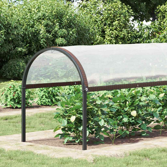 Vidaxl plantenafdekking met zeilringen 2x5 m polyethyleen
