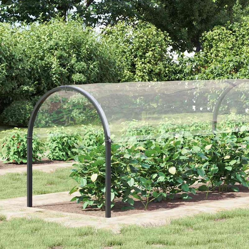Chargez l'image dans la visionneuse de la galerie, Vidaxl plantenafdekking met zeilringen 2x5 m pvc
