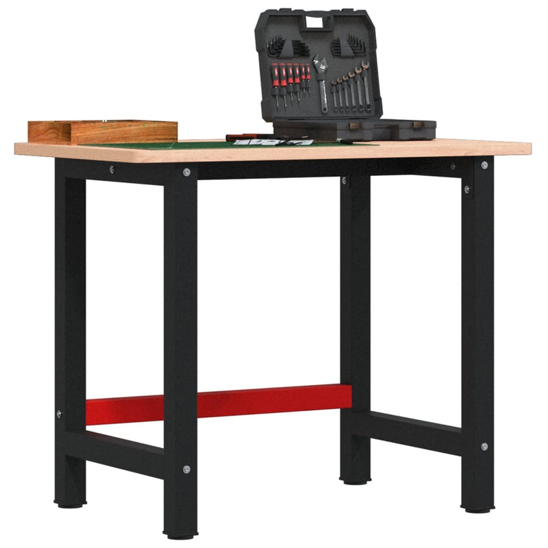 Load image into Gallery viewer, VidaXL Werkbank 100x(55-60)x81,5 cm massief beukenhout
