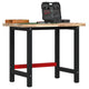 Vidaxl werkbank rechthoekig 100x60x83 cm massief acaciahout
