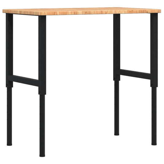 Vidaxl werkbank rechthoek 100x60x(71,5-98) cm eikenhout lichtbruin
