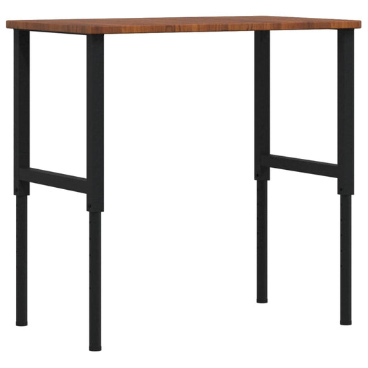 Vidaxl werkbank rechthoek 100x60x(71,5-98) cm eikenhout donkerbruin