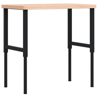 Vidaxl werkbank rechthoekig 100x60x(73-99,5) cm massief beukenhout