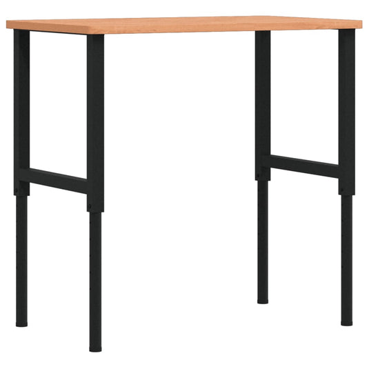 Vidaxl werkbank rechthoekig 100x60x(71,5-98) cm massief beukenhout