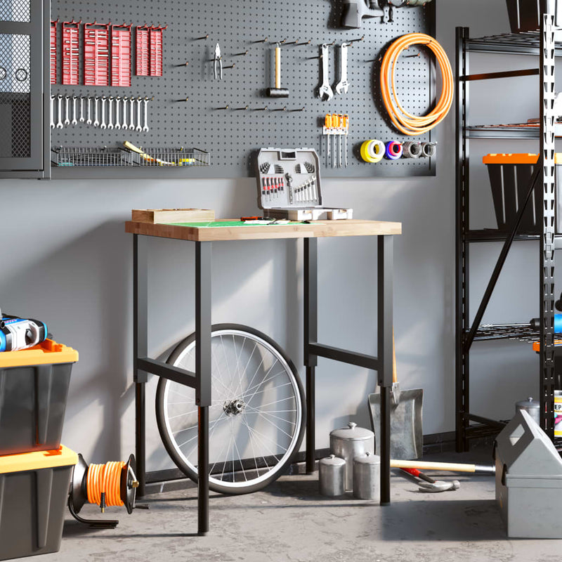 Load image into Gallery viewer, VidaXL Werkbank rechthoekig 80x60x(73-99,5) cm massief acaciahout
