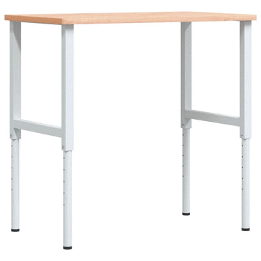 Vidaxl werkbank rechthoekig 100x60x(71,5-98) cm massief beukenhout