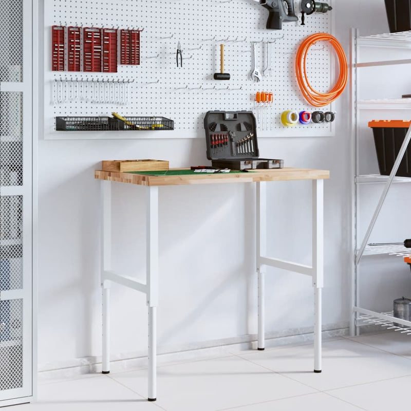 Load image into Gallery viewer, Vidaxl werkbank rechthoekig 100x60x(73-99,5) cm massief acaciahout
