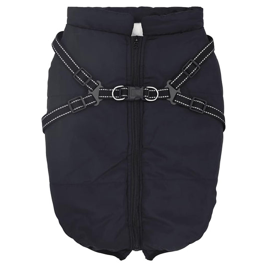 Vidaxl hondenjas met harnas waterdicht reflecterend marineblauw l48
