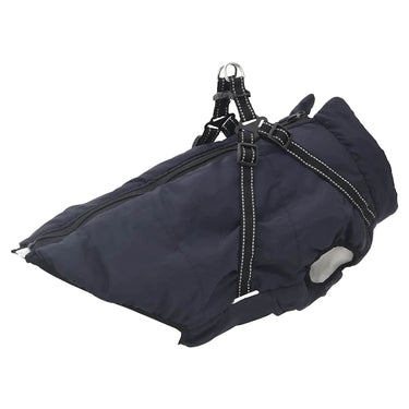 Vidaxl hondenjas met harnas waterdicht reflecterend marineblauw l52