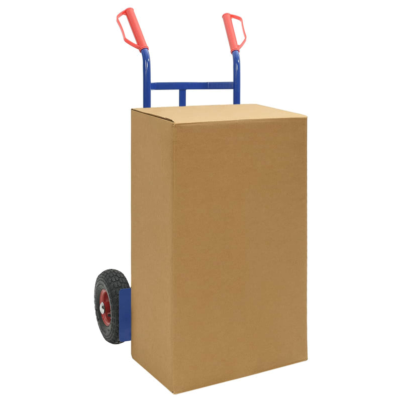 Afbeelding laden in galerijviewer, Vidaxl handtrolley blauw en rood 57 x 46 x 113 cm staal
