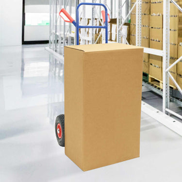 Vidaxl handtrolley blauw en rood 49,5 x 53 x 114 cm staal