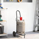 Vidaxl handtrolley zwart en rood 49 x 49 x 101 cm staal