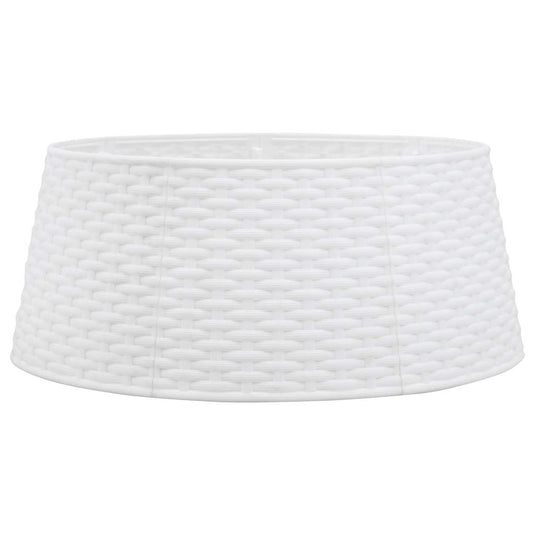 Vidaxl kerstboomrok ø56x23 cm kunststof wit