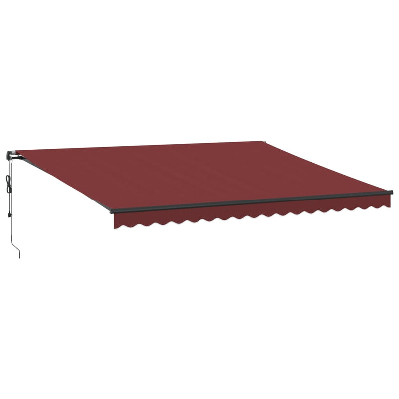 Load image into Gallery viewer, VidaXL Luifel automatisch uittrekbaar 450x300 cm bordeauxrood
