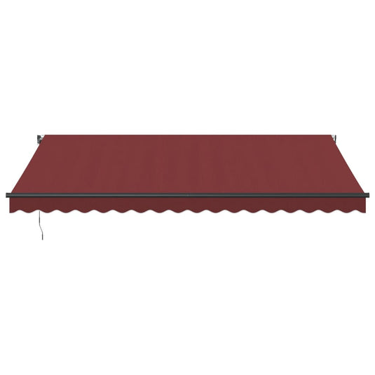 VidaXL Luifel automatisch uittrekbaar 450x300 cm bordeauxrood