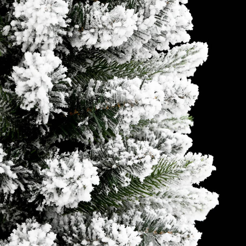 Afbeelding laden in galerijviewer, Vidaxl kunstkerstboom met sneeuw smal 150 cm pvc en pe
