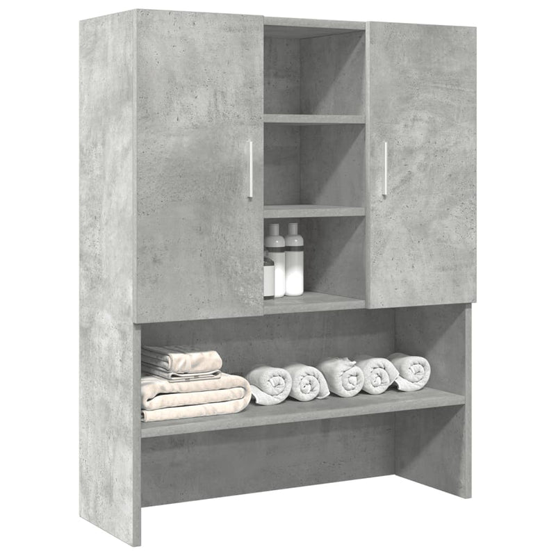 Afbeelding laden in galerijviewer, Vidaxl wasmachinekast 70,5x25,5x90 cm betongrijs
