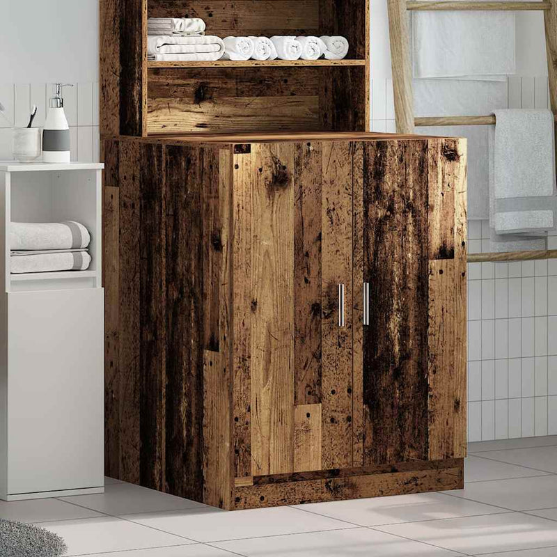 Load image into Gallery viewer, Vidaxl wasmachinekast 70,5x71,5x91,5 cm oud houtkleurig
