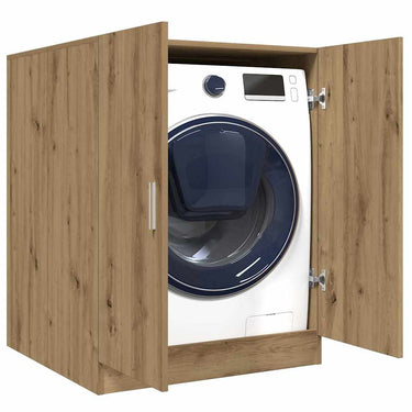 Vidaxl wasmachinekast 70,5x71,5x91,5 cm artisanaal eikenkleurig