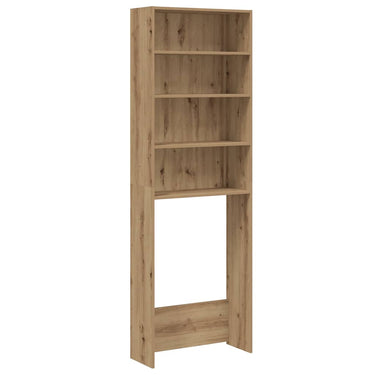 Vidaxl wasmachinekast 64x24x190 cm artisanaal eikenkleur