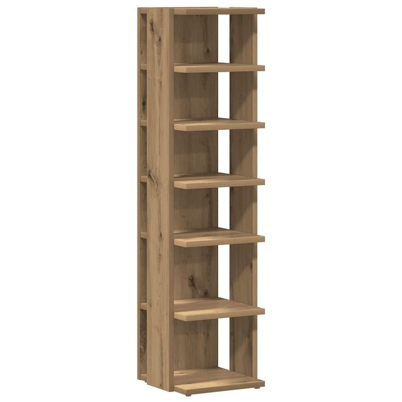 Load image into Gallery viewer, Vidaxl schoenenkast 28x27x102 cm bewerkt hout artisanaal eikenkleurig
